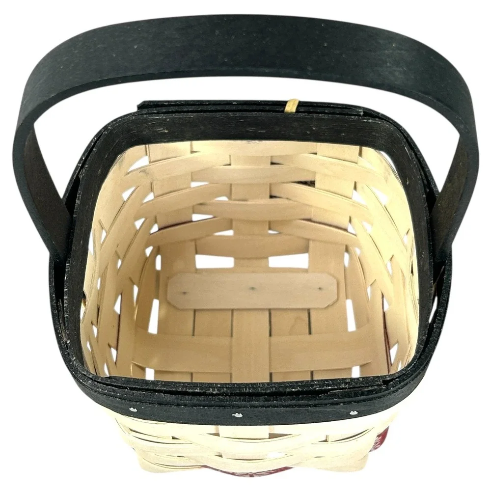 Longaberger MR. FLURRY FACE Sm Peg Basket‎ 2016 Lid Protector Face Stickers Tags